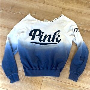 Pink Blue Ombre XS Cozy Sweatshirt